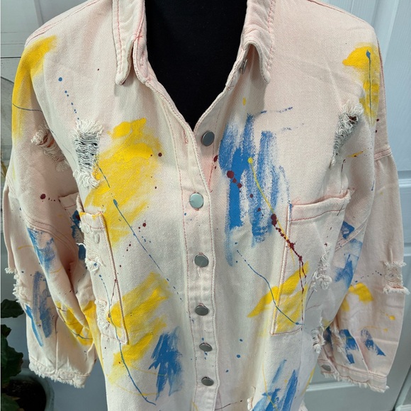 POL Pink Textured Jacket - Picture 3 of 8